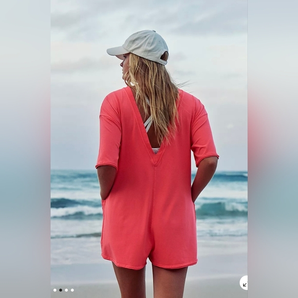 🌟 NWOT 🌟 Free People Hot Shot Tee Romper - Picture 2 of 3